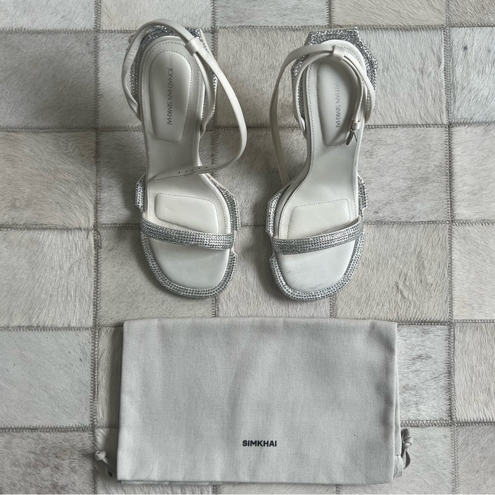 Simkhai icon sculpted crystal sandals